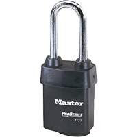 Cadenas Pro-Series Weather Tough, Noir, Cl&eacute;s diff&eacute;rentes, Acier lamin&eacute;, Largeur de 2-1/8" - Master Lock 6121LJ