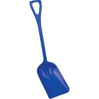 Safety Shovels - Hygienic Shovels (One-Piece), 10" x 14" Blade, 37-1/2" Length, Plastic, Blue - Vikan 69813