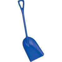 Safety Shovels - Hygienic Shovels (One-Piece), 14" x 17" Blade, 42-1/2" Length, Plastic, Blue - Vikan 69823