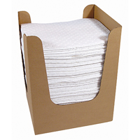 Feuilles absorbantes &agrave; trois couches Oil Plus avec syst&egrave;me Dispense-n-Dispose, Huile seulement, 15" x 19", 39 gal. d'absorption - SPC OP150DND