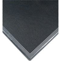 Sanitizing Footbath Mat No. 222, Rubber, 2' W x 2-2/3' L x 1/2" Thick, Black - Wearwell 222.12X24X32BK