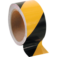 Rubans de signalisation du danger - non-lamin&eacute;, 2" x 108', Vinyle, Noir et jaune - Incom Top Tape & Label WT2110