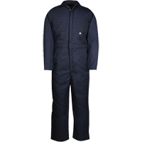 Insulated Coveralls, Men's, Navy Blue, Size Medium - Big Bill 837-R-NAY-M