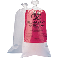 Hazardous Waste Disposal Bags, Bio-Hazard, 24" L x 12" W, 1.5 mils, 3.7 L (1 Gal.) Capacity - Bel-Art 131600005