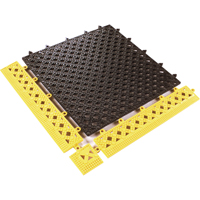 TAPIS MODULAIRE LOK-TYLE 12"X12" JAUNE JAUNE, Vinyle, 1' la c, 1' lo, 9/16" &eacute;paisseur, Jaune - Notrax 523S1212YL