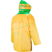 Neo-Slick Chemical & Acid Resistant Rain Jacket, Large, Yellow, Neoprene - WASIP LTD. R882Y40