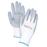 Gants l&eacute;gers enduits et respirants, 10/T-Grand, Rev&ecirc;tement Mousse de nitrile, Calibre 13, Enveloppe en Polyester - Produits de sécurité Zenith 