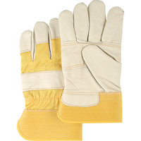 Gants en cuir de mobilier, Grand, Paume en Cuir fleur de vache, Doublure en Coton - Produits de sécurité Zenith 