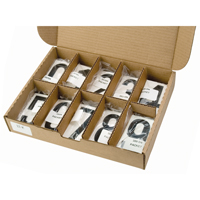 Num&eacute;ros autocollants, 0 &agrave; 9, 3-1/2" h, Noir sur blanc - Incom Top Tape & Label UNWHKIT
