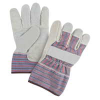 Premium Patch Palm Fitters Gloves, Large, Split Cowhide Palm, Cotton Inner Lining - Zenith Safety Products 