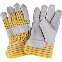 Premium Quality Fitters Gloves, Large, Split Cowhide Palm, Cotton Inner Lining - Zenith Safety Products 