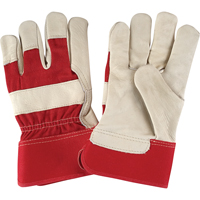 Gants d'ajusteur &agrave; paume s&egrave;che de premi&egrave;re qualit&eacute;, Grand, Paume en Cuir fleur de vache, Doublure en Coton - Produits de sécurité Zenith 