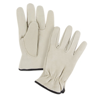 Standard-Duty Winter-Lined Driver's Gloves, 2X-Large, Grain Cowhide Palm, Fleece Inner Lining - Zenith Safety Products 