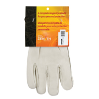 Standard-Duty Winter-Lined Driver's Gloves, 2X-Large, Grain Cowhide Palm, Fleece Inner Lining - Zenith Safety Products 