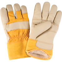 Gants d'ajusteur doubl&eacute;s pour l'hiver d'usage standard, T-Grand, Paume en Cuir fleur de vache, Doublure en Boa - Produits de sécurité Zenith 