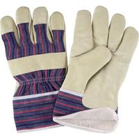 Gant pour le travail confortables doubl&eacute;s pour l'hiver, Grand, Paume en Cuir fleur de porc, Doublure en Molleton de coton - Produits de sécurité Zenith 