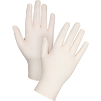 Gants d'examen de premi&egrave;re qualit&eacute; pour peau sensible, Moyen, Latex, 4 mils, Sans poudre, Naturel - Produits de sécurité Zenith 