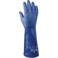 Gants doubl&eacute;s de tricot Nitri-Solve NSK24, Taille Grand/10, 14" lo, Nitrile, Doublure en Interlock, 24 mils - Showa NSK24-10