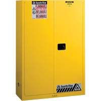 Sure-Grip&reg; Ex Flammable Storage Cabinets, 45 gal., 2 Door, 43" W x 65" H x 18" D - Justrite 894500