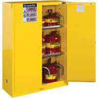 Armoires Sure-Grip EX pour produits inflammables, 45 gal., 2 Porte(s), 43" La x 65" h x 18" p - Justrite 894520