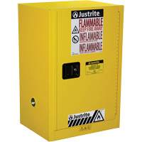 Armoire de s&eacute;curit&eacute; compacte pour produits inflammables EX Sure-Grip, 12 gal., 1 Porte(s), 23,25" La x 35" h x 18" p - Justrite 891200