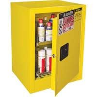 Sure-Grip&reg; EX Benchtop Flammable Safety Cabinet, 24 gal., 1 Door, 21" W x 27" H x 18" D - Justrite 890500