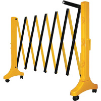Barri&egrave;re Xpandit, 36" h x 11,5' lo, Noir/Jaune - MLR International XPANDIT