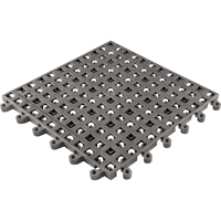 ErgoDeck&reg; General Purpose No. 564 Matting, PVC, 1-1/2' W x 1-1/2' L, 7/8" Thick, Charcoal - Wearwell 564.78X18X18CH-CS10