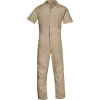 Short Sleeved Coveralls, Men's, Tan, Size Medium - Big Bill 405-R-TAN-M