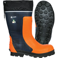 Bottes de s&eacute;curit&eacute; pour scie &agrave; chaîne Bushwhacker, Caoutchouc, Embout Acier, Pointure 11, Semelle R&eacute;sistant aux perforations - Viking VW58-1-11