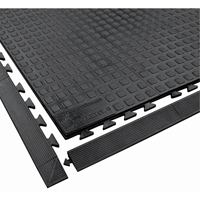 Rejuvenator Connect No. 502 Matting, Polyurethane, 3' W x 3' L, 5/8" Thick, Black - Wearwell 502.58X3X3BK