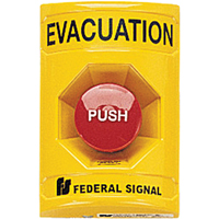 Push Button Station -For Vandal-resistant Activation Of Emergency Systems - Federal Signal Corporation PSEV-Y