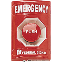 Poste &agrave; bouton-pression - POUR ACTIVATION ANTIVANDALISME DE DISPOSITIFS D'URGENCE - Federal Signal Corporation PSEM-R