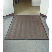 Tapis WaterHog Max Classic &agrave; motif chevrons, Essuie-pieds/grattoir, 4' x 8' x 3/8", Brun ch&acirc;taignier - M+A Matting 22407548170