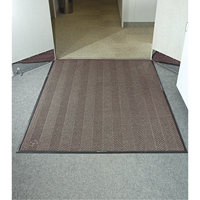 Tapis WaterHog Max Classic &agrave; motif chevrons, Essuie-pieds/grattoir, 6' x 6' x 3/8", Brun ch&acirc;taignier - M+A Matting 22407566170