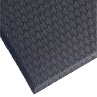 Tapis Cushion Select, Losange, 3' x 5' x 5/8", Charbon, Nitrile/PVC - M+A Matting 414035100