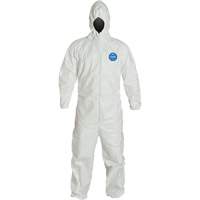 Hooded Coveralls, X-Large, White, Tyvek&reg; 400 - Dupont Personal Protection TY127S-XL