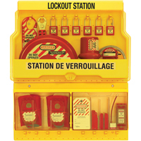 Postes de verrouillage de luxe, Cadenas Thermoplastique, Capacit&eacute; de 32, Cadenas Compris - Master Lock S1900VE410FRC