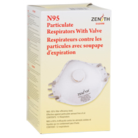 Respirateur contre les particules, N95, Certifi&eacute; NIOSH, Moyen/grand - Produits de sécurité Zenith 