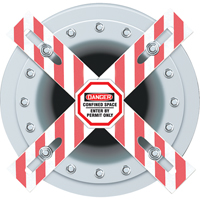 Barri&egrave;re Danger Man-Way Cross - Accuform NMC CXB631