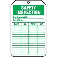 Inspection Tags, Cardstock, 3-1/8" W x 5-7/8" H, English - Accuform NMC TRS315CTP