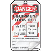 Lockout Tags, Plastic, 3-3/8" W x 5-7/8" H, English - Accuform NMC MLT603LPP