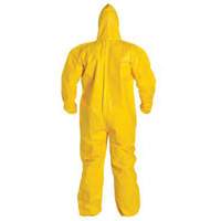 Hooded Coveralls, Tychem&reg; 2000, 5X-Large, Yellow - Dupont Personal Protection QC127B-5X