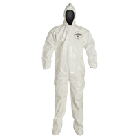 Tychem&reg; 4000 Coveralls, 2X-Large, White - Dupont Personal Protection SL122B-2X