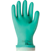 Solvex&reg; 37-175 Gloves, Size X-Large/10, 13" L, Nitrile, Flock-Lined Inner Lining, 17-mil - Ansell 3717511100