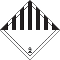 TDG Shipping Labels, Class 9, Miscellaneous Dangerous Goods, Paper - Accuform NMC TCL940PS2