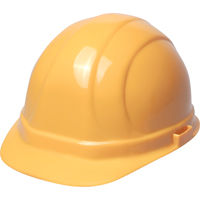 ERB Casque de s&eacute;curit&eacute; Omega II, R&eacute;pond aux normes CSA type 2, Suspension Rochet, Non ventil&eacute; - Delta Plus 14ORC49932-YEL