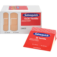 Syst&egrave;mes de distribution de bandages Salvequick - recharges st&eacute;riles, Rectangulaire/carr&eacute;e, Tissu, St&eacute;rile - Safecross 03463