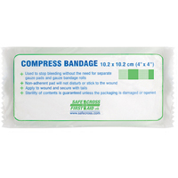 Compress (Pressure) Bandages - Sterile, 4-1/4" L x 3-1/2" W - Safecross 02424