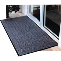 Tapis Chevron, Essuie-pieds/grattoir, 4' x 6' x 5/16", Charbon - Mat Tech 15M4654